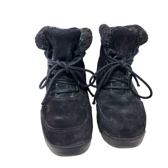 Sorel Waterfall Low Lace Black Waterproof Winter Boots Lace Up Black Size 8.5 - Picture 4 of 10